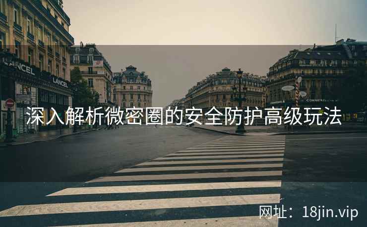 深入解析微密圈的安全防护高级玩法